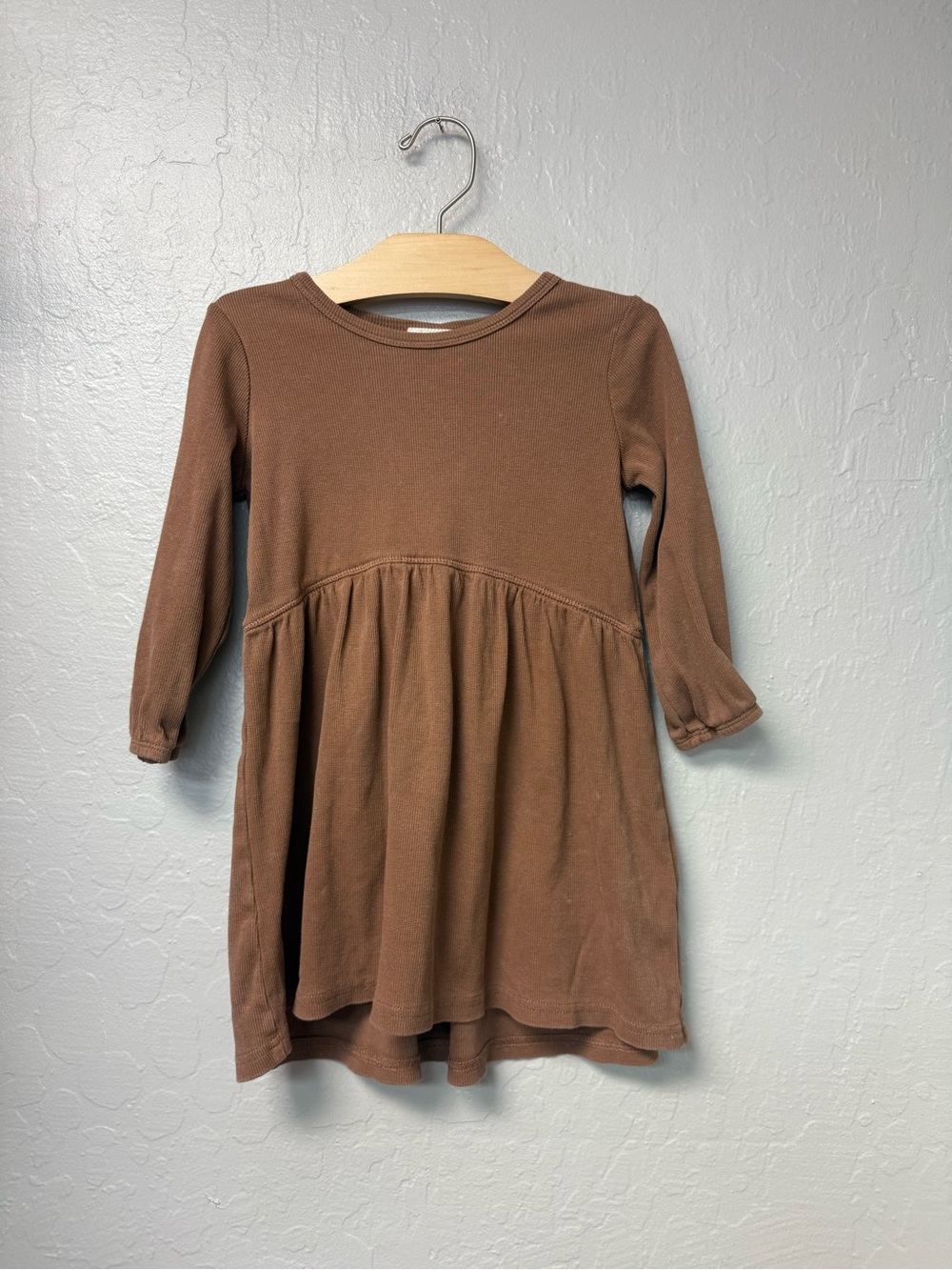 $16 ADD ON cotton on kids‎ brown ribbed dress 3Y hanna andersson zara
